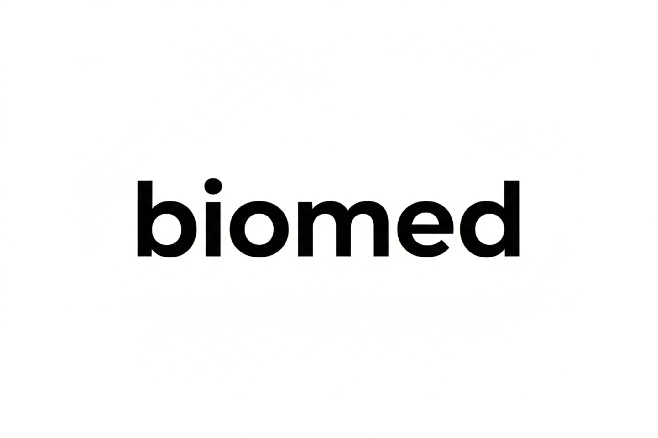 само текст на бял фон biomed